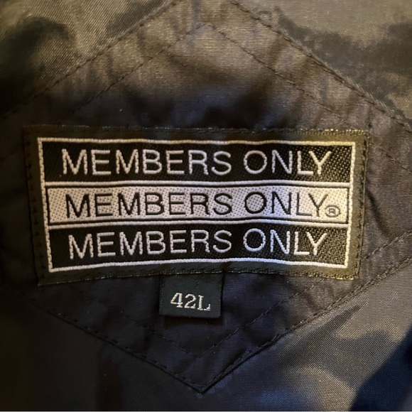 Vintage Men’s Members Only Racer Jacket Navy Size XL - Picture 5 of 6